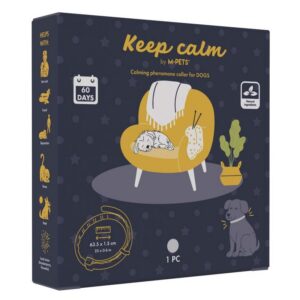 Keep Calm Calming Sakinleştirici Köpek Tasması Gri