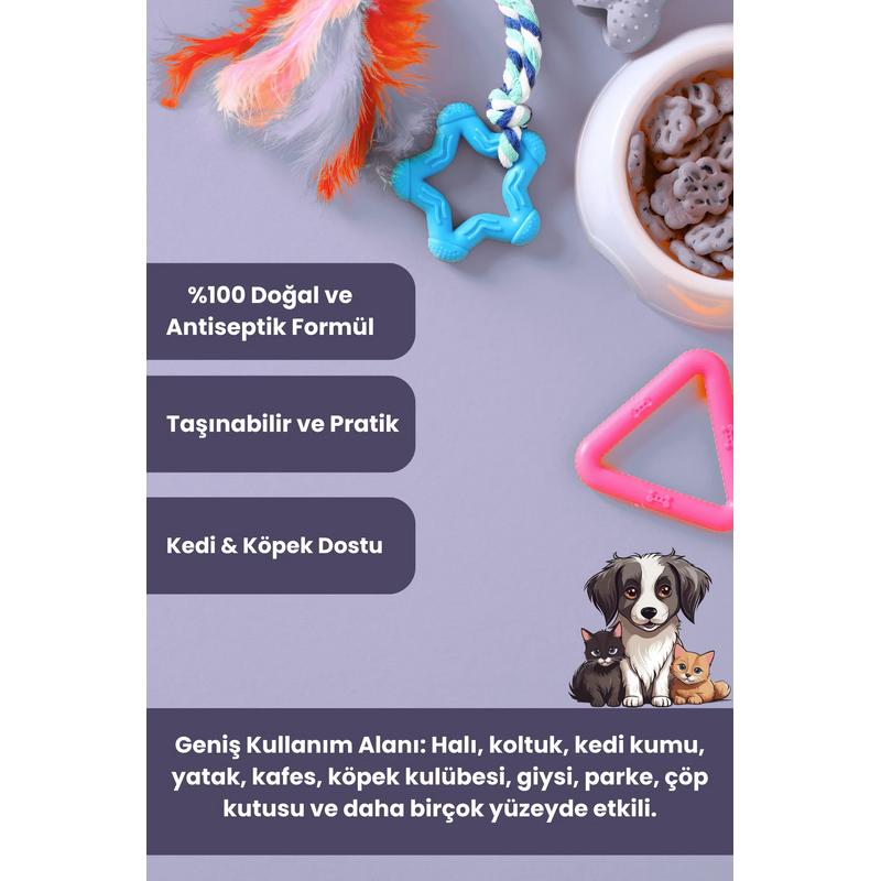 Lavanta Yağlı Pet Koku Giderici 150 ml Antiseptik Kedi Köpek Koku Giderici - Görsel 2