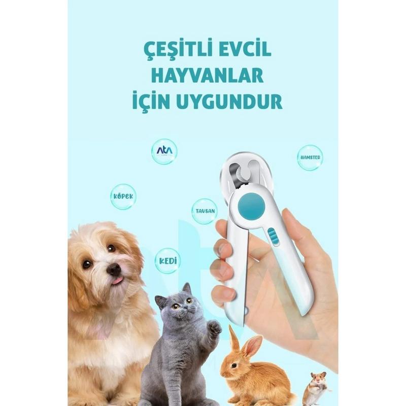LED Işıklı Kedi Tırnak Makası Mavi - Görsel 2