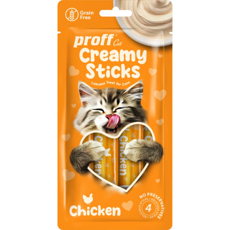 LORA Proff Cat Creamy Sticks, Chicken 4X15 GR