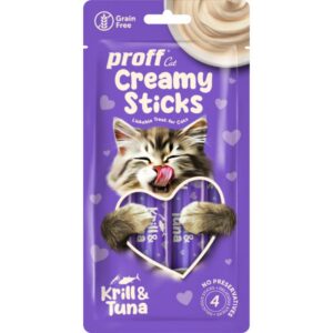 LORA Proff Cat Creamy Sticks, Krill & Tun 4X15 GR