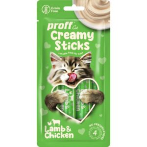 LORA Proff Cat Creamy Sticks, Lamb & Chicken 4X15gr