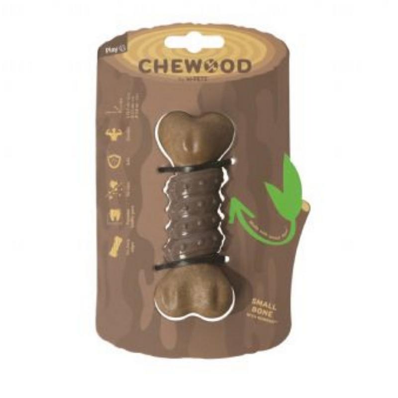 M-Pets Chewood Small Bone With Rubber Köpek Oyuncağı (S)