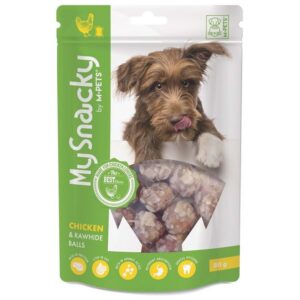My Snacky Chicken & Rawhide Balls Köpek Ödülü 80gr