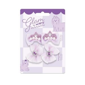 Glam Köpekler İçin Aksesuar Toka Purple