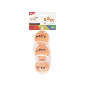 M-Pets Hop Tennis Topu Orange 5cm 3Lü Set