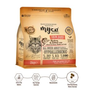 Az Tahıllı Hamsi & Somon Balıklı Skin Care Yetişkin Kedi Maması 2kg
