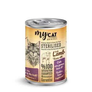 Kuzu Parça Etli Kısırlaştırılmış (Sterilised) Kedi Konservesi (400gr)