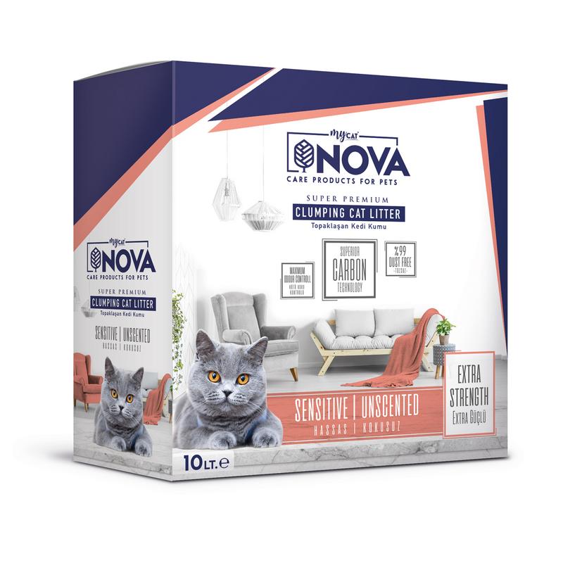 Hassas Kediler İçin Premium Topaklanan Kedi Kumu 10lt