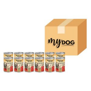Sığır Parça Etli Yetişkin Köpek Konservesi 12'Li (400gr)