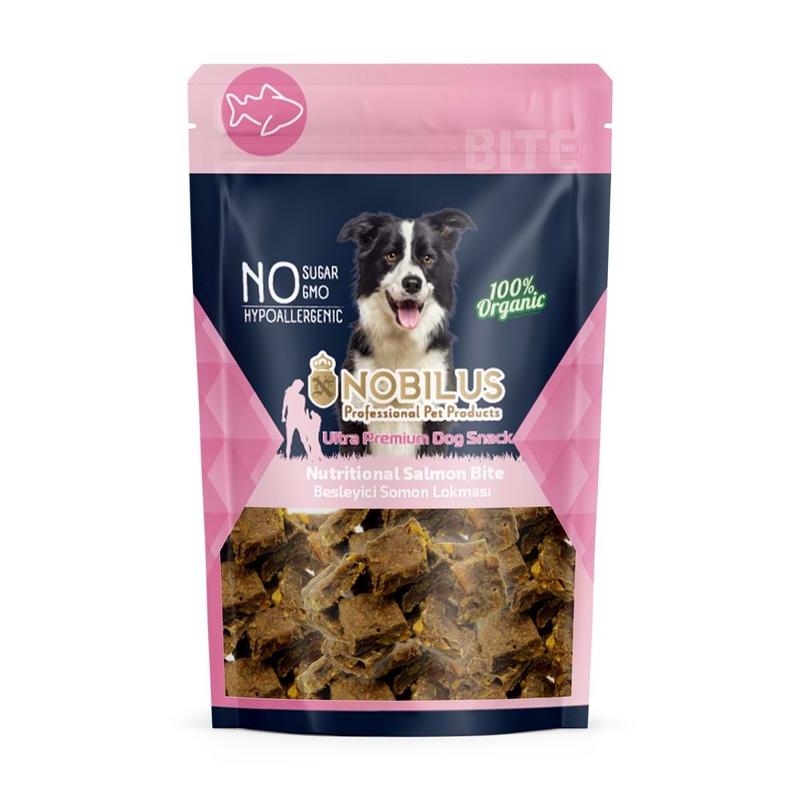 Nobilus Ekstra Besleyici Somon Lokmaları Köpek Ödülü 80gr