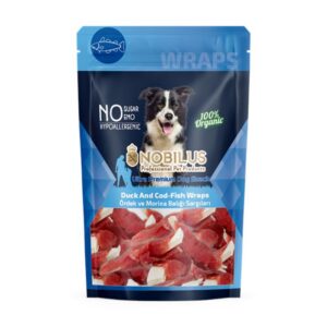 Nobilus Ördek ve Morina Balığı Sargısı Köpek Ödülü 80gr