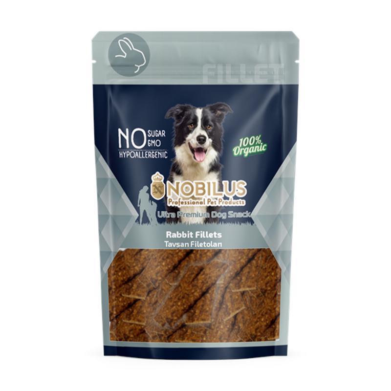 Nobilus Tavşan Fileto Köpek Ödül Maması 80g