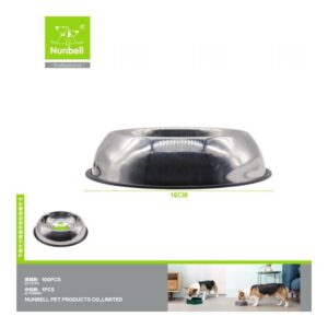 Nunbell Çelik Mama Kabı Oval 16cm