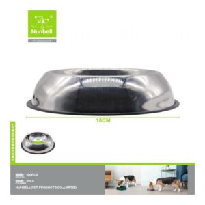 Nunbell Çelik Mama Kabı Oval 18cm