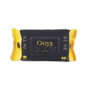 Onyx Limon Kokulu Kedi ve Köpekler İçin Temizleme Mendili 80'li