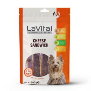 Ördek Etli Ve Peynirli Sandviç Köpek Ödülü 100gr