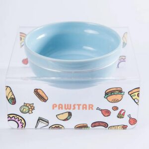 PMK025 Fast Food-Tekli Seramik-Pleksi Mama ve Su Kabı