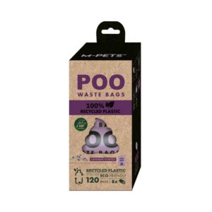 Poo 100% Recycled Dışkı Poşeti Lavanta Kokulu 8x15 Yaprak