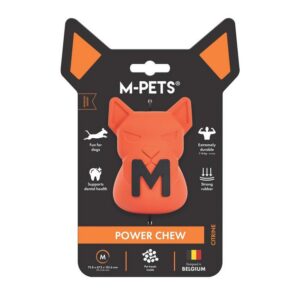 Power Chew Kauçuk Köpek Ödül Oyuncağı Citrine (M)