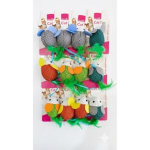 Büyük Kulak Tüy Kuyruk Kedi Oyuncak Fare