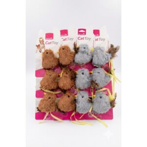 Sarı Gagalı Peluş Kuş Kedi Oyuncak