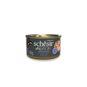 Schesir After Dark Tavuk ile Ördek Et Suyunda Yetişkin Kedi Konservesi 80gr[:t:]