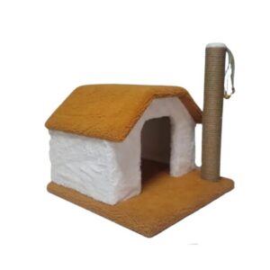 Tek Katlı Kedi Evi Tırmalama 45cm SP-TE01