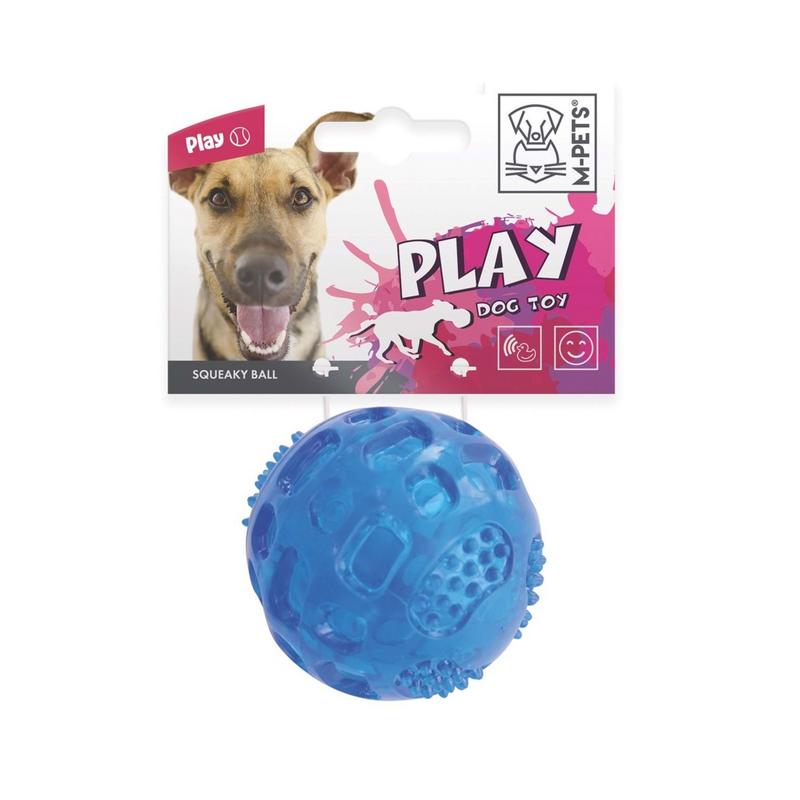 Squeaky Köpekler İçin Oyun Topu Mavi Renk 6,3 CM