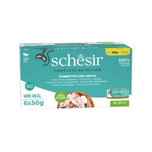 Tam ve Dengeli Ton Balığı ile Çipuralı Jöle İçinde Kedi Konservesi 6*50gr
