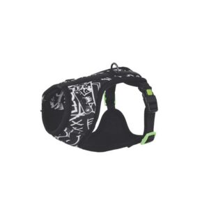 Urban Style Black/White Easy Fit Köpek Göğüs Tasması (S)