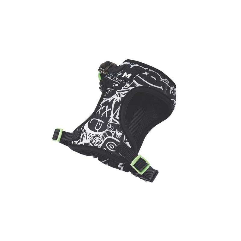 Urban Style Black/White Easy Fit Köpek Göğüs Tasması (XS) - Görsel 2