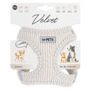 Velvet Dog Göğüs Tasması Bej (XXS)